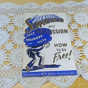 Book Sale! 3 for $10! Vintage Gospel Tract - Suppression and Possession